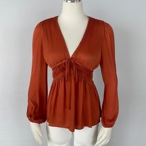 NWT Naked Zebra Rust Top Small